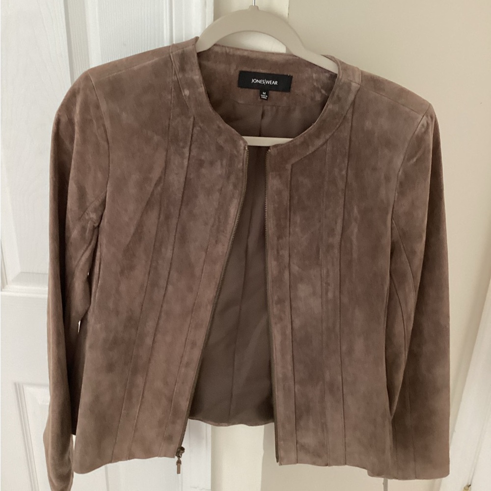 NWT Jones faux suede jacket